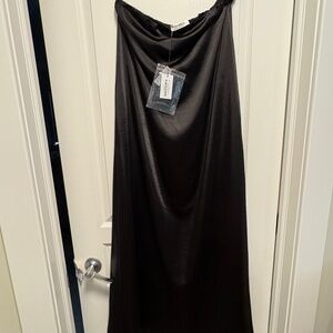 4th and Reckless strapless satin dress